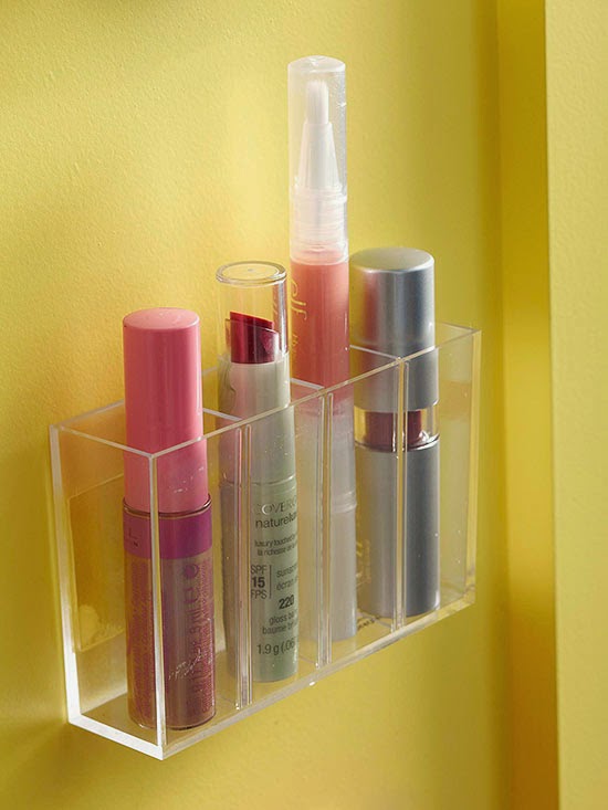 make up storage ideas, inside cabinet doors