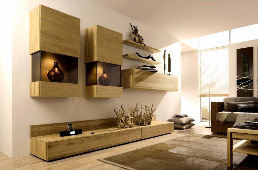 Stylish TV wall units for living room in modern style