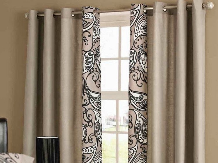 simple living room curtains pattern in solid curtain